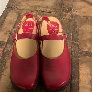 Red Mary Janes
